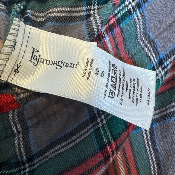 Pajamagram Big and Tall Plaid Pajama Pants Size 4XLT - Picture 15 of 15